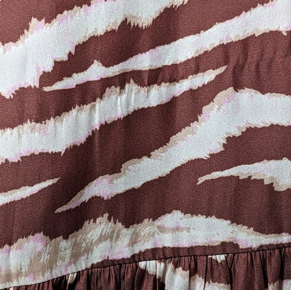 NWT Paige Dresses Jade Halter Zebra Stripe Animal Print Midi Dress Size XS - Picture 11 of 15
